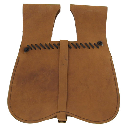 Medieval Renaissance Simple Natural Leather Soldier Pouch