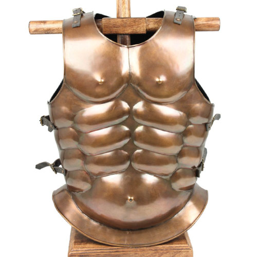 Medieval Roman Greek Muscle Body Armor Cuirass Brass Finish