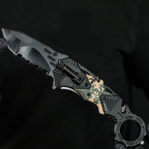 Devil Dog Fireteam Spring Assist Tactical Emergency Knife