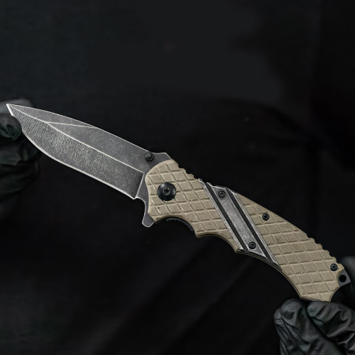 Hyenas Rage Drop Point Spring Assist Knife