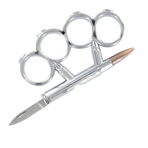 Full Metal Jacket Knuckle Bullet Knife