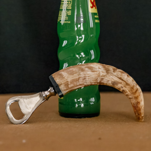 Natural Ram Horn Novelty Bottle Opener