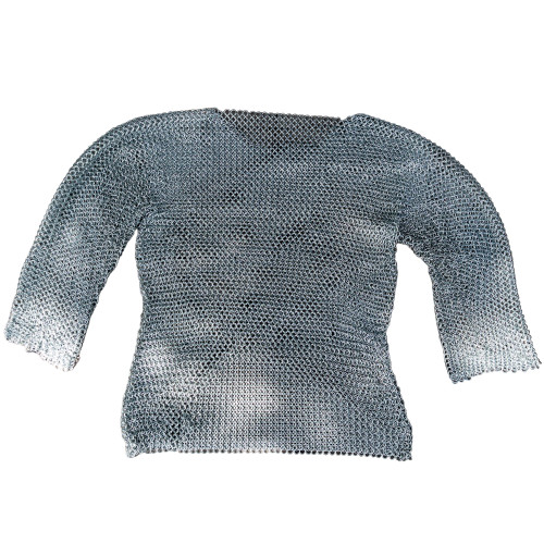 Medieval Knights Full Sleeve Hauberk Chainmail Large