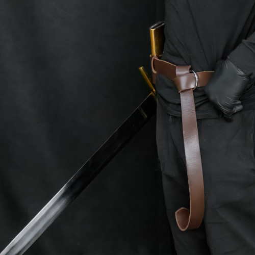 Merchants Premium Leather Double Strap Sword Belt