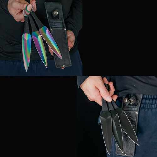 Feather Guillotine Choice of Throwing Knives Set of 3