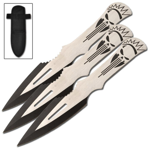 Lightening Strike Aerodynamic Target 3 Piece Throwing Knives