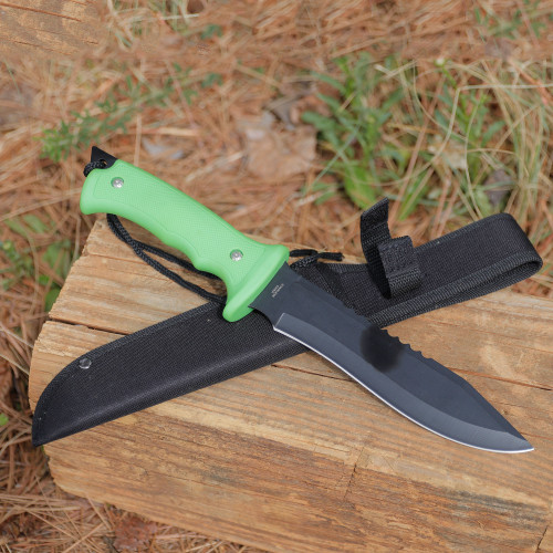 Panic Attack Saw Back Hunting Knife