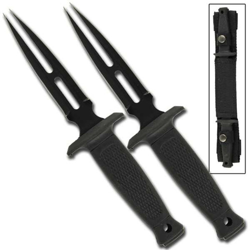 Valor Forked Blade Boot Knife Set