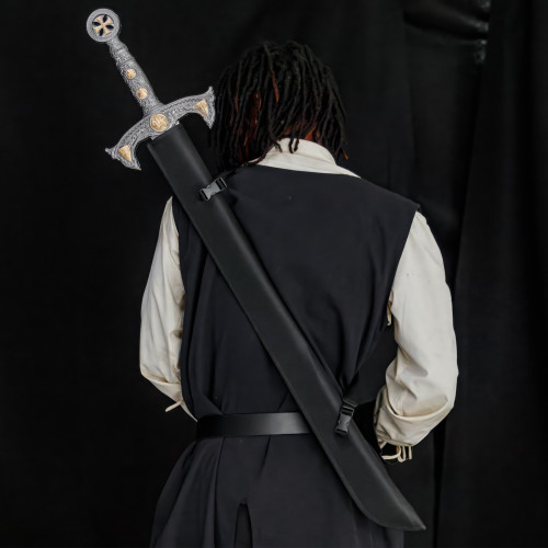 Foam Sword Vow of Poverty Knights Templar with Sheath Combo