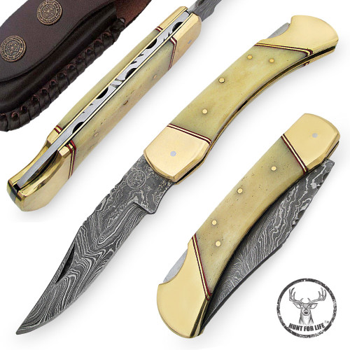 Hunt For Life Lockback Walker Hound Pocket Knife