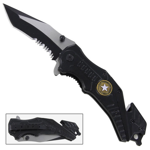 U.S. Army Brigade Serrated Pocket Knife