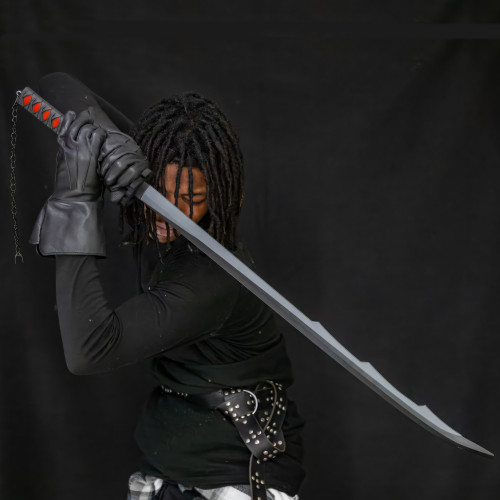 Ultimate Ninja LARP Practice Katana Sword with Chain Accent