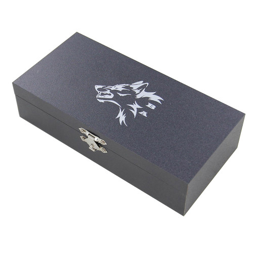 BA Knives Decorative Wolf Den Storage Box