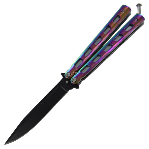 Stellar Black Hole Butterfly Knife