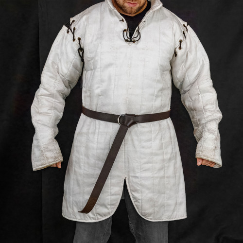 Handmade Leather Farmers Weave Viking Belt Brown