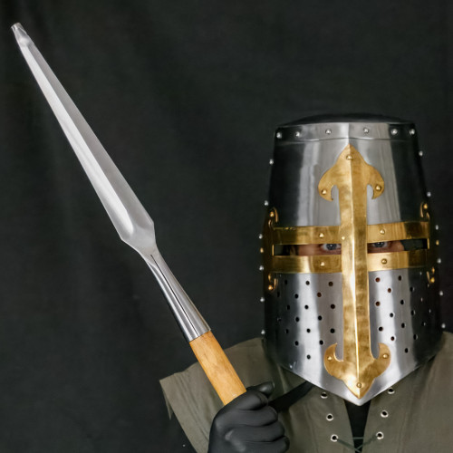 Functional Medieval Extra Long Reenactment Spearhead