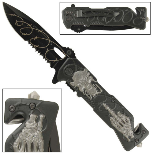 Straight Out Of Line Spring Assisted Pocket Knife