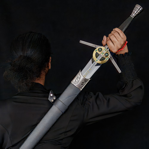 Monster Hunter Decorative Replica Steel Sword With Scabbard [TV Series Edition]