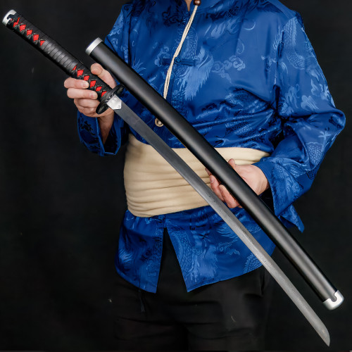Battle-Ready Tanjiro Katana – Handmade Full Tang Sword - Carbon Steel Blade