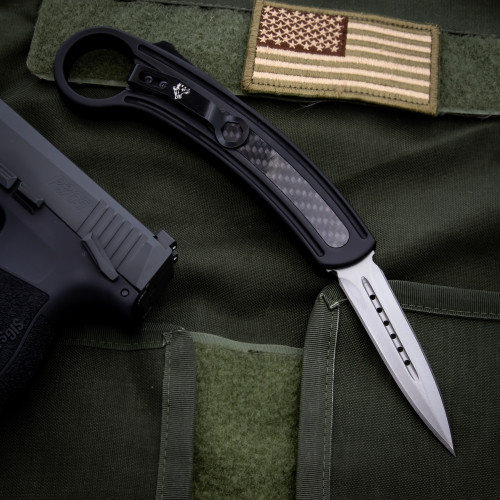 Snow-Capped Dual Action Automatic Karambit OTF Knife