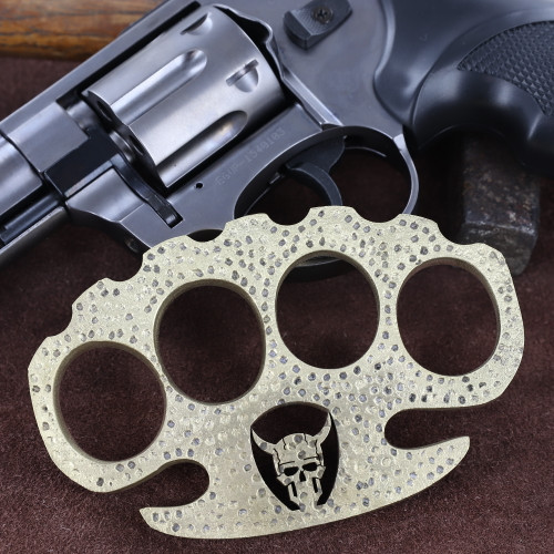 Aim Below the Crown 100% Pure Brass Knuckle Paper Weight Accessory