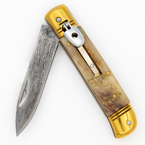 Automatic Land to Surf Lever Lock Switchblade Collection – Horn & Pearl Grip Selection