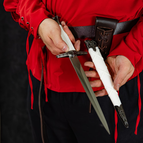 Icecap Impact Medieval Dagger w/ Hard Scabbard Historical Reenactment Knightly Cosplay Costume Knife