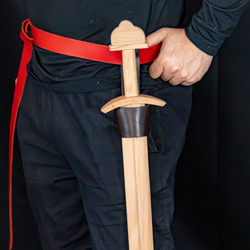 Easy Accent Genuine Leather Weapon Axe Dagger Belt Hanger Holder Holster Frog Renaissance Fair Functional Medieval Accessory- Brown