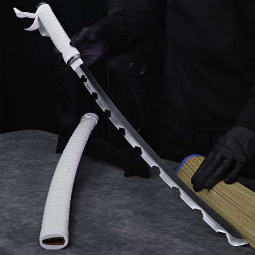 Hashibira Inosuke Collectible Carbon Steel Replica Demon Slayer Anime Katana Sword