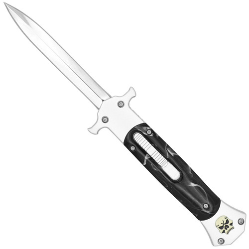 Lobotomizer Automatic Dagger Point Blade Stiletto Style Out The Front OTF Knife