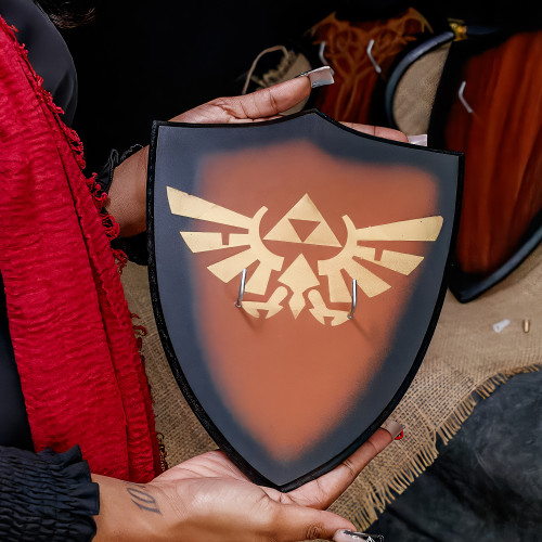 Triforce Legendary Hero Sword Plaque | Synthetic Wood
