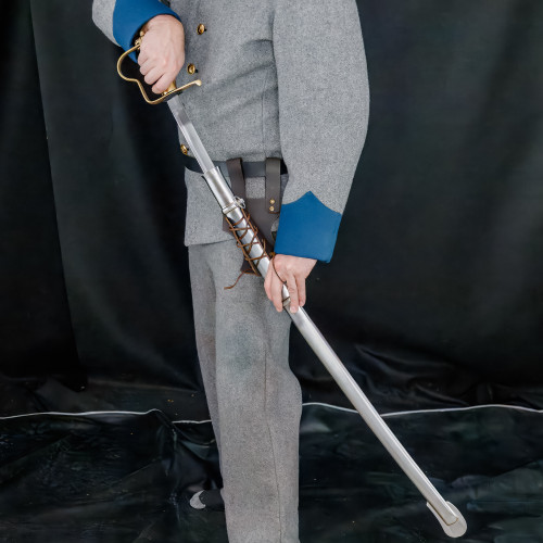 US Artillery Officer's Sword with Polished EN45 Steel Blade and Brass Hilt