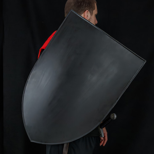 Medieval Blank Heater Shield Classic European in Black Color