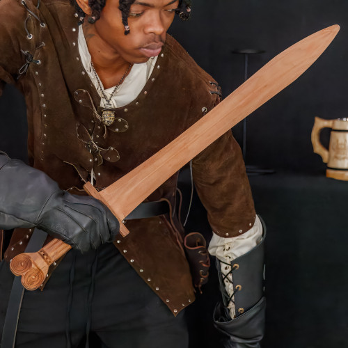 300 Rise of an Empire Themistokles Xiphos Sword – Full Tang, Solid Hardwood, Spartan-Inspired Design