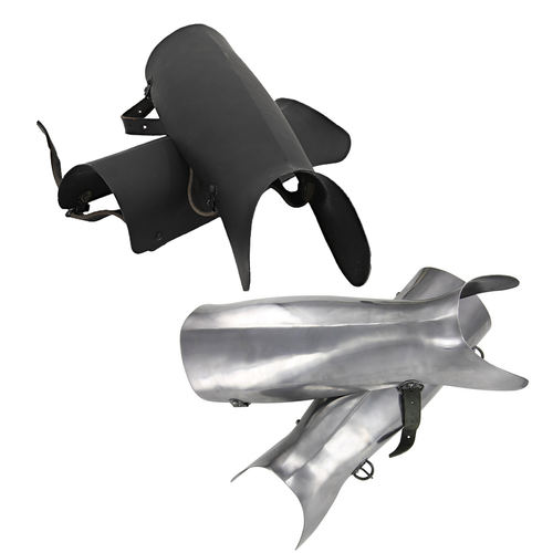 Ancient Greek Hoplite Greaves – Polished and Black Armor Protection