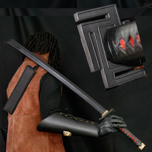 Moon Slicer Black Mamba Foam Ninja Katana – With Mini Carry Case