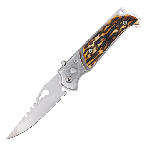 Panic Switch Mini Automatic Push Button Pocket Knife – Compact & Quick Action