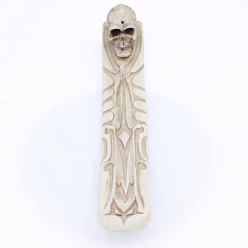 Gothic Skull Resin Incense Stick Holder – Ash Catcher Stand