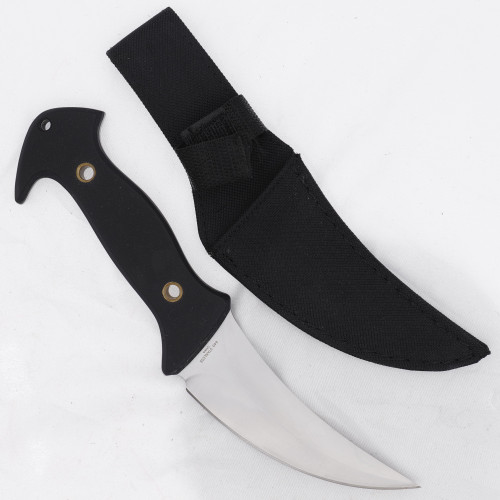Tactical Karambit Fixed Blade Knife with Nylon Sheath – Black Handle