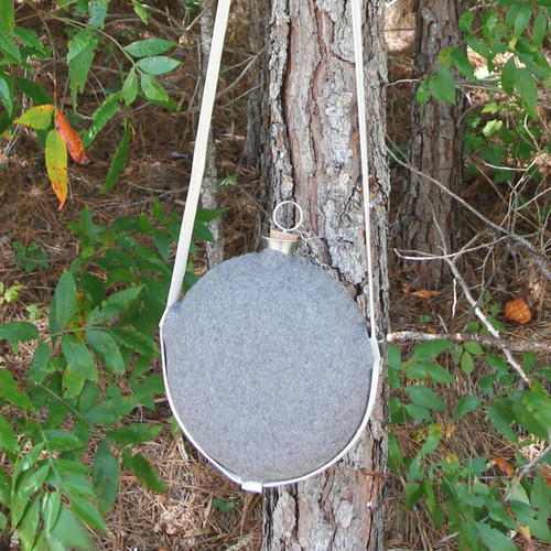 Civil War Drum Canteen Confederate Replica – Wool-Covered Field Flask