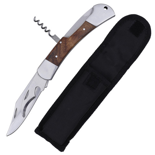 Stainless Steel Hunting Knife with Ergonomic Handle – Grey Wolf Blade