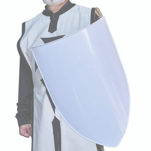 Decorative Medieval Style Shield – White Finish