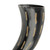 Fire Burned Medieval Drinking Horn with Metal Stand