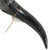 XL Drinking Horn with Black Leather Belt Frog