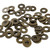 Loose 50 Piece Brass Washers Antiqued