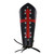 Holy Warrior Medieval Lace Up Leather Bracer | Black and Red |