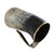 The Hooded Raven™ XXL Viking Royal Brass Rimmed Natural Buffalo Drinking Horn Tankard Mug