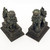 Ancient Guard Chinese Guardian Lion Fu Foo Dog Statuettes Bookends Pair