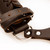 Left-Handed Universal Adjustable Bovine Leather Sword Frog | Brown