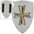 Shining Cross Medieval Knights Foam Shield